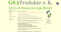 Desktop Screenshot of gsa-produkte.com